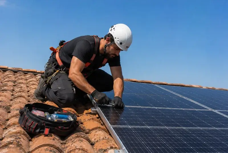Maintenance et monitoring de panneaux solaires à Venterol